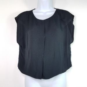 Zara mixed media boxy polka dot top